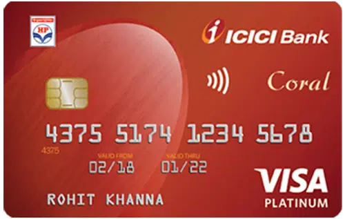 ICICI Bank HPCL Coral Credit Card