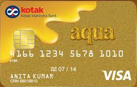 Kotak Mahindra Bank Aqua Gold Credit Card